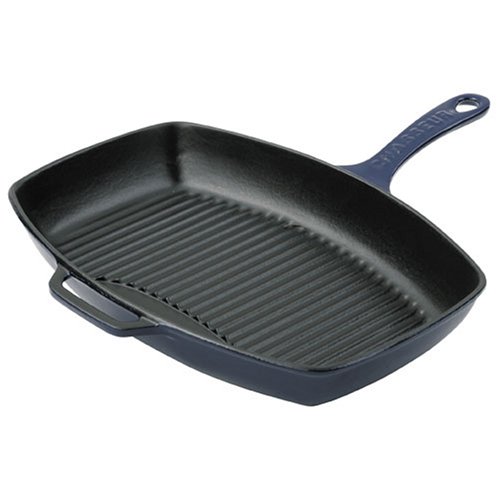 French Home Blue Rectangular Grill Pan