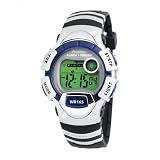 Armitron Women's Chronograph Blue and Silver-Tone with a Black Strap Digital Sport Watch #456915BLU