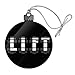 Lift Dumbells Weight Lifting Acrylic Christmas Tree Holiday Ornament