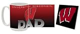 Wisconsin Mug & Coaster Gift Box Combo Wisconsin Badgers Beverage Drinkware