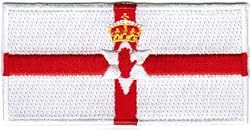 Northern Ireland Flag Embroidered Patch Irish Iron-On National Emblem