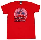  : MARVEL "THE CAPTAIN AMERICA" Red Fine Soft Fitted Licensed Tee