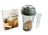 Vitamix 32-ounce Dry Grains Container. With Dry Blades, Lid, Mini-TAMPER and Recipe BOOK. BPA-free Eastman Tritan® Copolyester.