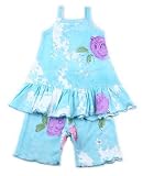 Indygo Artwear Aqua Rose Frill Swing Set