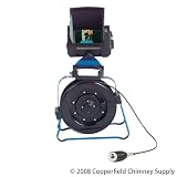 Copperfield 44250 Wohler Color Video Inspection System, Includes Lcd Monitor, 2 Inch Pan and Tilt Color Camera, 65 Ft Video Cable On A Reel, Centering Star Holder, and Lockable Metal Case