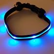 Nylon Sicherheits-Halsband mit blauem LED-Blitzlicht f�r Hunde Haustier
