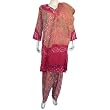 Salwar Kameez Ready Made Cotton Embroidered Clothing Size L (slk488a)
