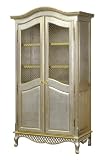 armoire for kids:art for kids grand armoire - wire mesh doors (silver - gold gilding)