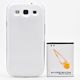 Hyperion Samsung Galaxy SIII 4200mAh Extended Battery + White Back Cover (Compatible with Samsung Galaxy S III GT-i9300, AT&T Samsung Galaxy S3 Samsung i747, Verizon Samsung Galaxy S3 Samsung i535, T-mobile Samsung Galaxy S3 Samsung T999, U.S. Cellular Samsung Galaxy S3 R530, and Sprint Samsung Galaxy S3 Samsung L710)** NOW WITH NFC ** [Bulk Packaging]