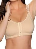 Vedette 328 Compression Surgical Bra After Breast Surgery Soft Cup Front Closure