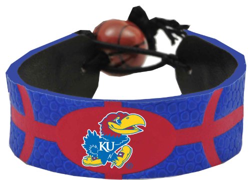 Kansas Jayhawks Team Color Basketball Bracelet