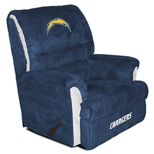 Buy San Diego Chargers NFL Team Logo Big Daddy Recliner by Baseline Sports