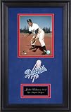 Jackie Robinson Los Angeles Dodgers Deluxe Framed Unsigned 8x10 Photograph with Plate