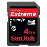 4GB SANDISK EXTREME 30 MB/SEC SDHC CARD CLASS 10 SPEED RETAIL PACK