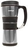 Contigo Extreme Stainless Steel Travel Mug with Handle (Vacuum Insulated)  16 ounce  Silver