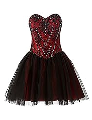 Beaded Lace Sweetheart Short  Tulle  Ball Gown Evening Dress/Homecoming Dress/Prom Dress 