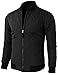 H2H Mens Casual Premium Quilted Lightweight Zip up Jacket