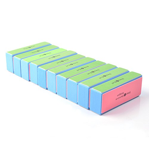 KLOUD CityÂ® 10 pcs 4 Way Colorful Nail Art Buffer Buffing Sanding Files Block Manicure Care DIY