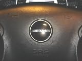 Mercedes Benz AMG Steering Wheel Emblem Black