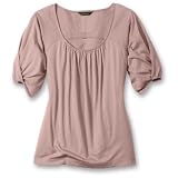 Gathered Scoop-Neck Top