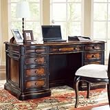 Desk 60" by Hooker Furniture - Distinctive black rub-through finish wit (86 ....