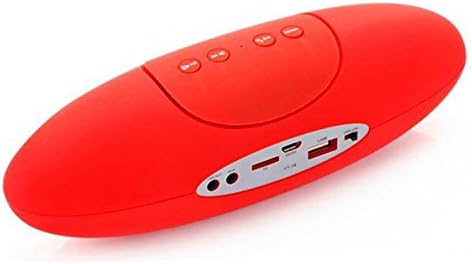 SHIPAO Olive Bluetooth Speaker with Built-in microphone for Samsung, Nexus, iPhone color-Red
