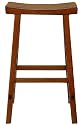 Saddle Seat Counter Stoolool 24.25"hx17.75"w Rustic Oak