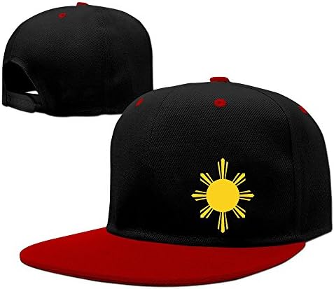 CINROPER Adjustable Coat Of Arms Of Philippines Hip Hop Hat Red One Size