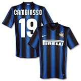10-11 Inter Milan Home Jersey + Cambiasso 19 (Fan Style)