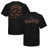 MLB Youth San Francisco Giants Tim Lincecum Black Short Sleeve Basic Tee By Majestic (Black, Large)