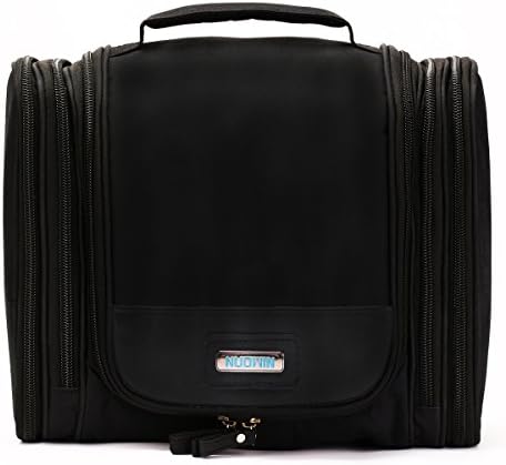 Nuowin High Capacity Hanging Toiletry Bag Travel Organzier Bag (Black)
