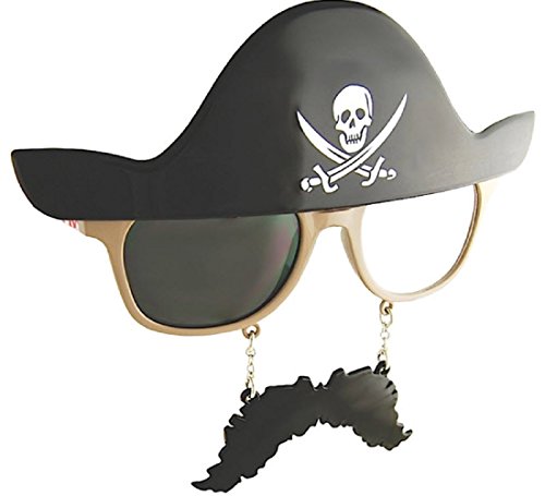Pirate Costume Party Mustache Sun-Staches