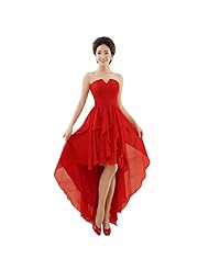 Strapless Tiered Chiffon Evening Dress/Bridesmaid Dress/Prom Dress/Party Dress 