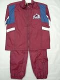 Colorado Avalanche Infants / Babys / Kids / Youth 2 pc maroon and blue Wind Suit jacket and pants