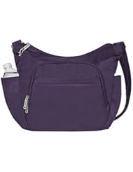 Apparel: Travelon Anti-Theft Cross-Body Bucket Bag,One Size,Purple - Travelon