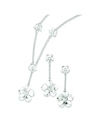 Sterling Silver Earring and Necklace Set