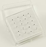 Nose Stud Silver Clear Stone Cupset 20 Studs Per Box 1.5mm