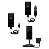 Deluxe Kit for the Samsung Yepp K3 includes a USB cable with Car and Wall Charger - Gomadic Brand w/ TipExchange Technology