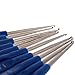 TOOGOO(R) 10pcs Metal Knitting Needles Crochet Hooks Kits With Ergonomic Grips 0.6-2.0mm