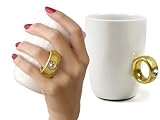 INVOTIS Kaffeebecher mit Swarovski Kristall 2 CARAT CUP gold