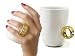 Image of INVOTIS Kaffeebecher mit Swarovski Kristall 2 CARAT CUP gold