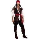 Mens Caribbean Pirate Captain Jack Fancy Dress Costume By Dress Fantastic