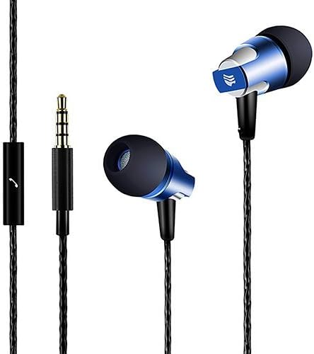 MOXO M-157 headphones in-ear wired earphone with microphone for iphone,iPod,iPad,Android Smartphone, Tablets, MP3 Players - Classic (blue)