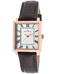 Lucien Piccard Womens LP-10502-RG-02-BRW Bianco Analog Display Japanese Quartz Brown Watch