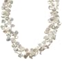 Gold-Filled 8-9mm White Cultured Keshi Pearl Double-Strand Necklace, 17"
