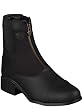 Ariat Womens Heritage Sport Zip Boot, Black, 8.5 B US