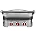 Cuisinart GR-4NR 5-in-1 Griddler, Silver, Red Dials