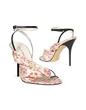Quai D'Orsay Provencal Printed Satin and Leather Sandal Shoes