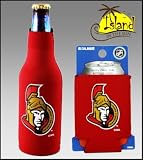 SET OF 2 OTTAWA SENATORS CAN & BOTTLE KOOZIE COOLER