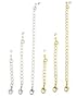 Necklace Bracelet Extender Set - 1", 2" & 4" - Gold & Silver Tone ~ 6 Pcs in Total